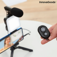 Комплект Vlogging със Светлина, Микрофон и Дистанционно Управление Plodni InnovaGoods 6 Части