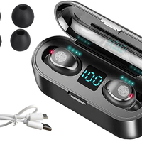 Безжични слушалки bluetooth f9 powerbank