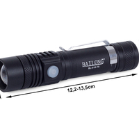 Bailong тактически led cree zoom фенер XM-L T6