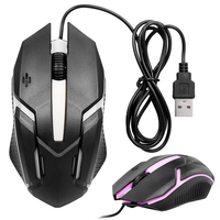 RGB LED геймърска мишка за геймъри 1200 dpi