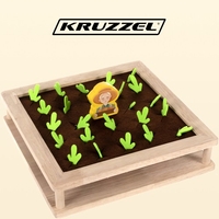 Дървен пъзел - ферма Kruzzel 22755