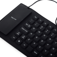 USB силиконова гумена безшумна силиконова клавиатура за компютър