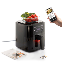 Фритюрник без Масло с Кантар InnovaGoods Fryinn Balance 5000 Черен Неръждаема стомана 1500 W 5 L