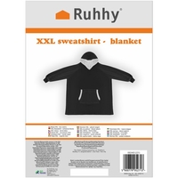 XXL суичър - черно одеяло Ruhhy 24403