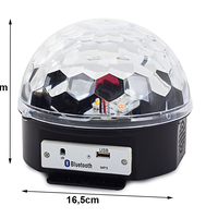 LED диско топка mp3 usb bluetooth проектор
