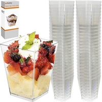 Квадратни чаши - 50 бр. 120 мл Ruhha 21164