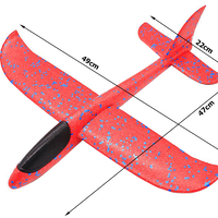 Styropian shield самолет голям от styropian 47cm червен
