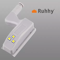 3 LED лампа за шкаф на панти 23025