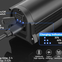 Велосипедна LED светлина предна задна usb батерия комплект кормило