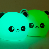 Детска нощна лампа led panda rgb touch