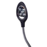 Трета ръка лупа 5 led дръжка 2.5x 90mm запояване