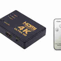 Превключете 3x на 1 hdmi 4k uhd сплитер + инфрачервено дистанционно