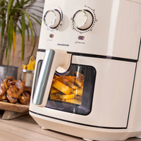 Фритюрник без Мазнина InnovaGoods Vynner Pro 6500 Неръждаема стомана Сметана 1700 W 6,5 L