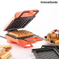 Машина за Вафли и Сандвичи 2 в 1 с Рецепти Wafflicher InnovaGoods