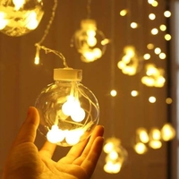 Светеща завеса 108LED USB топло бяло KŚ19736