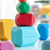 Подреждащи се Дървени Балансиращи Камъни Wotonys InnovaGoods 16 Части