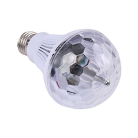 Rgb led крушка въртяща се е27 диско топка