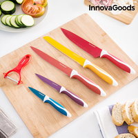 Комплект Керамични Ножове и Белачка InnovaGoods (6 части)