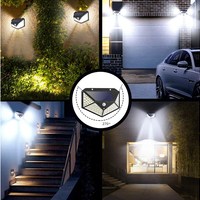 Соларна лампа със сензор за движение 100 led