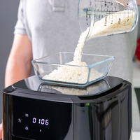 Фритюрник без Масло с Кантар InnovaGoods Fryinn Balance 5000 Черен Неръждаема стомана 1500 W 5 L