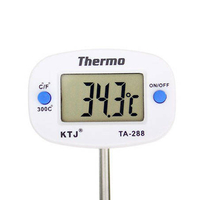 LCD кухненски термометър, сонда за месо, вино