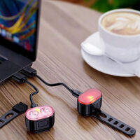 Велосипедна светлина предна задна led за кормило на велосипед силна usb ярка