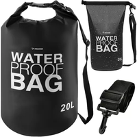 Водоустойчива чанта 20L черна 23566