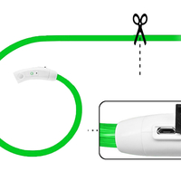LED светещ нашийник за кучета и котки, USB регулиране