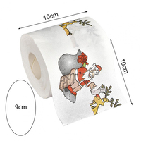 Коледна тоалетна хартия santa funny wc