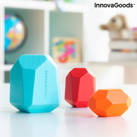 Подреждащи се Дървени Балансиращи Камъни Wotonys InnovaGoods 16 Части