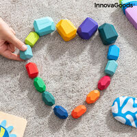 Подреждащи се Дървени Балансиращи Камъни Wotonys InnovaGoods 16 Части