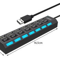 Хъб usb хъб сплитер 7x usb 2.0