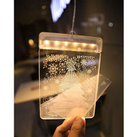 Led 3d витражи за декорация на коледни светлини