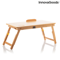 Бамбукова Помощна Сгъваема Маса Lapwood InnovaGoods