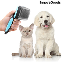 Четка за почистване на домашни любимци с прибиращи се зъбци Groombot InnovaGoods