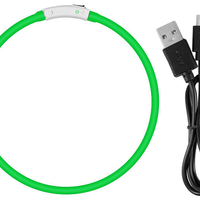 LED светещ нашийник за кучета и котки, USB регулиране