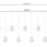 Светлинна завеса 108LED - студено бяло 31V KŚ11347