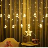 Светеща завеса 108LED USB топло бяло KŚ19736