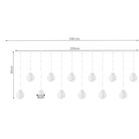 Светлинна завеса 108LED USB - студено бяло KŚ19770