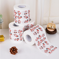 Коледна тоалетна хартия santa funny wc