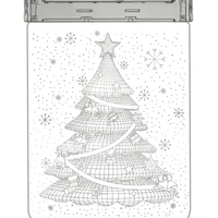 Витраж LED 3D- коледна елха