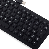 USB силиконова гумена безшумна силиконова клавиатура за компютър