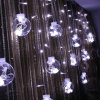 Светлинна завеса 108LED USB - студено бяло KŚ19770