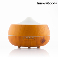 LED Овлажнител Ароматизатор Wooden-Effect InnovaGoods