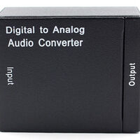 Toslink spdif към 2x чинч rca оптичен преобразувател