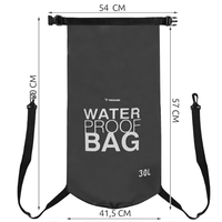 Водоустойчива чанта 30L черна 23568