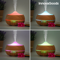 LED Овлажнител Ароматизатор Wooden-Effect InnovaGoods