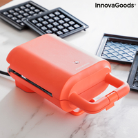 Машина за Вафли и Сандвичи 2 в 1 с Рецепти Wafflicher InnovaGoods