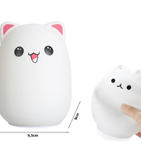 Детска нощна лампа led cat kitty rgb pilot