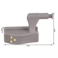 3 LED лампа за шкаф на панти 23025